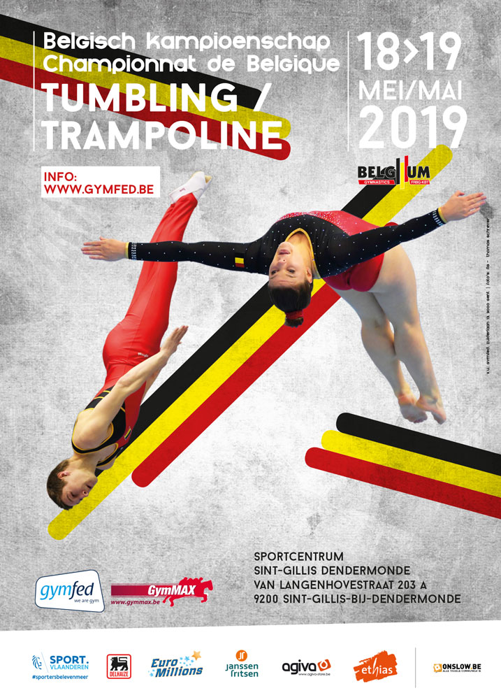 TU TRA - Belgisch Kampioenschap Trampoline A- en B-niveau + Tumbling A- en B-niveau